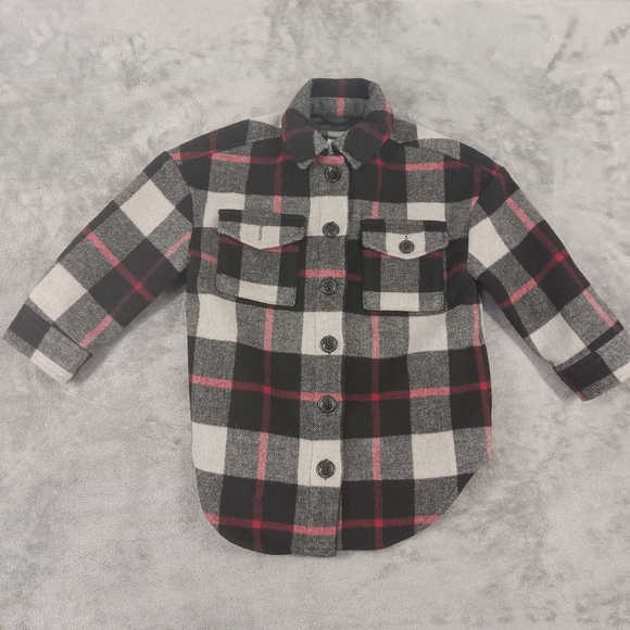 GAP Other - GAP Kids Black and White Plaid  Flannel Shirt Size XS. Kids 4-5 Years